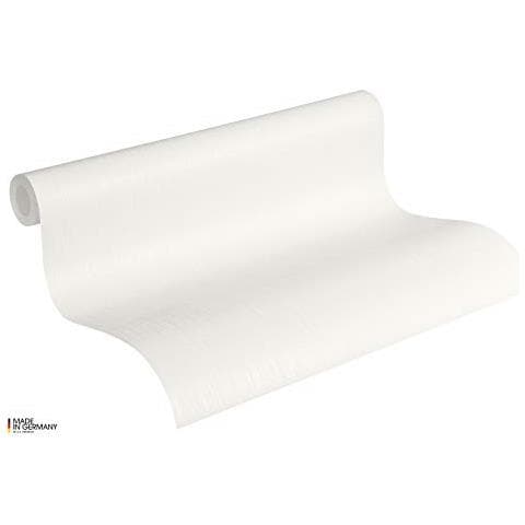 A. s. Cr? ation 785527 - Carta Da Parati In Tinta Unita Colore: Metallo / bianco - Foto 3