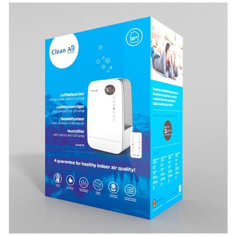 Umidificatore CA 607W 3 in 1 con Ionnizzatore Serbatoio 5.5 litri Colore Bianco Perla - Foto 5