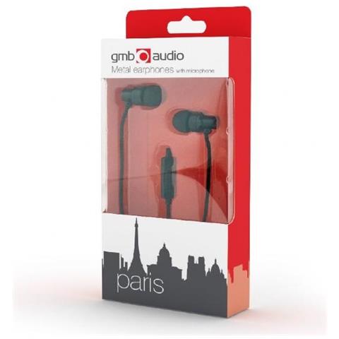 Cuffie In Metallo Con Microfono ""paris"" 3,5 Mm, Nere, Microfono Incorporato - Foto 12