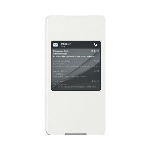 Flip Cover Custodia SCR30 per Xperia Z3+ - Bianco - Foto 1
