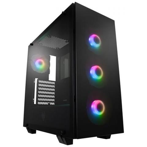 Case FSP CMT512 Midi TowerATX / Micro-ATX / Mini-ITX 2 Porte USB 3.2 Colore Nero - Foto 1
