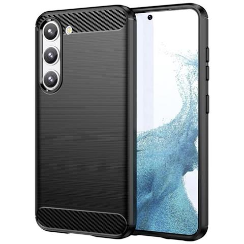 Custodia B-case Tpu Silicone Cover Case Per Samsung Galaxy S23+ Plus S916 Carbon Metal Black - Foto 1