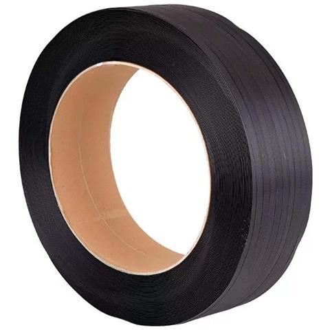 Reggia Ppl Nera Manuale 15x08 1500mt Diametro 400mm Reggetta Pallet Bancali - Foto 1