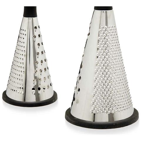 Grattugia Nero Argentato Acciaio Inossidabile Abs Tpr 11,5 X 24,5 X 11,5 Cm (12 Unità) - Foto 2