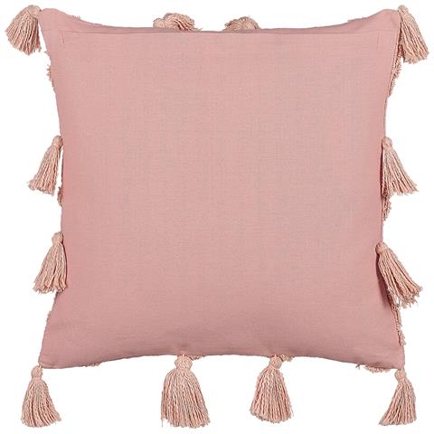 Set Di 2 Cuscini Torenia Cotone 45 X 45 Cm Rosa Trama Geometrica - Foto 2