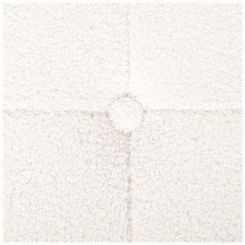 Pouf Tampa Bouclé Bianco - Foto 2