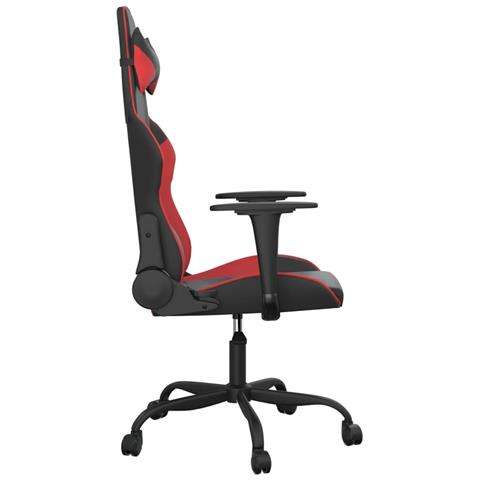 Sedia da Gaming Nera e Rossa in Similpelle - Foto 2