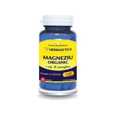 Supplemento Alimentare Di Magnesio Biologico Con Erbagetica Complessa Di Vitamina B, 60 Capsule - Foto 1