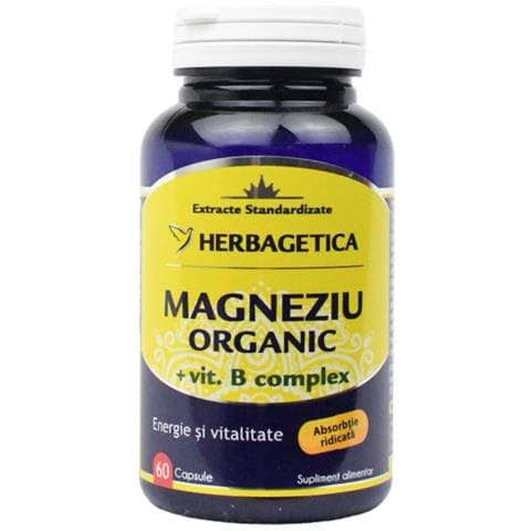 Supplemento Alimentare Di Magnesio Biologico Con Erbagetica Complessa Di Vitamina B, 60 Capsule - Foto 2