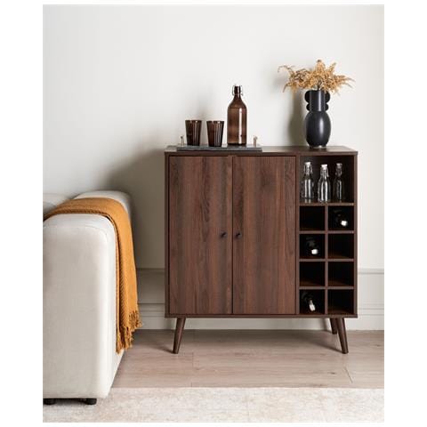 Credenza Portavini Tullamore Marrone Scuro - Foto 1