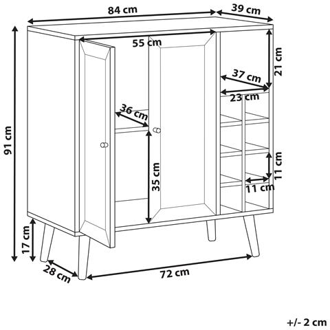 Credenza Portavini Tullamore Marrone Scuro - Foto 7