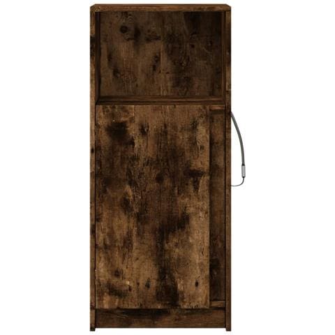 Credenza con LED Rovere Fumo 42,5x34x100cm in Legno Multistrato - Foto 10