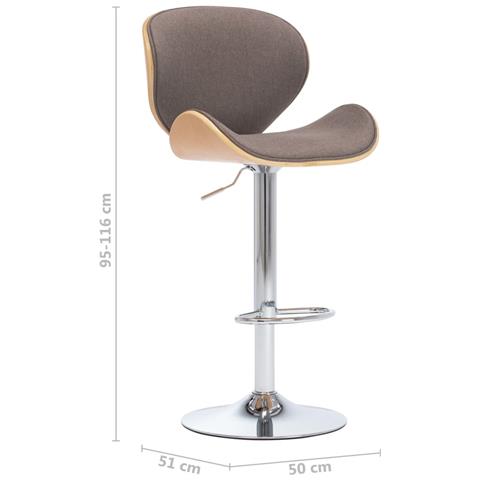 Lusso Casadino - Sgabello Da Bar Grigio Talpa In Tessuto - Foto 7