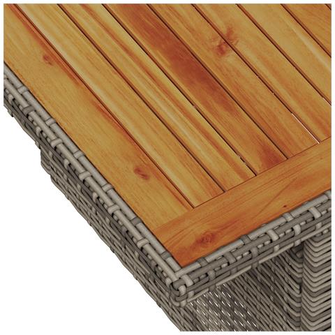 Set di Sofà da Giardino a 9 Pezzi con Cuscini Grigio Rattan Sintetico - Foto 9