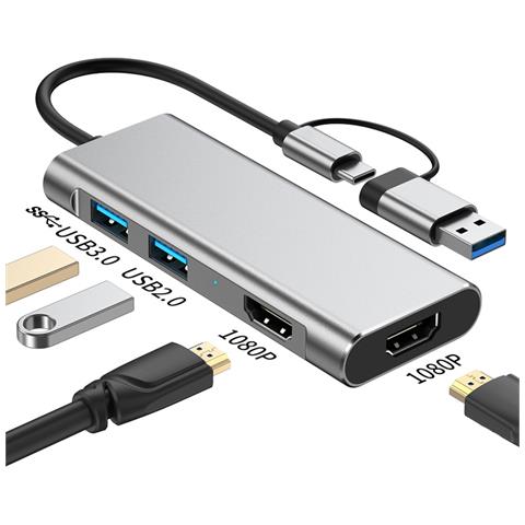 Docking Station Usb 3.0 E Type-c A Dual Hdmi 1080p - Foto 2