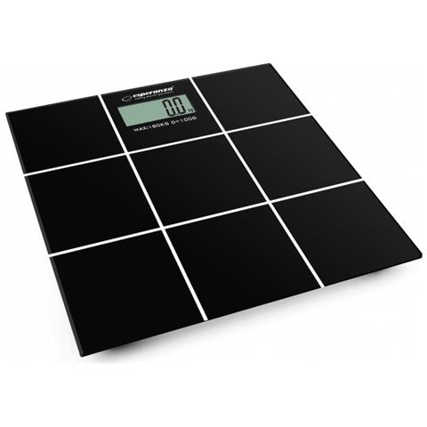 EBS004 bilance pesapersone Rettangolo Nero Bilancia pesapersone elettronica - Foto 1