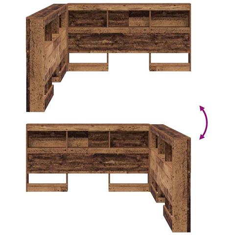 Testata contenitore Legno vecchio 135 cm Legno multistrato - Foto 9
