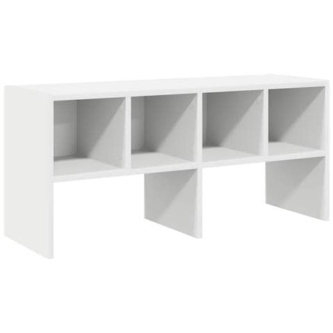 Scarpiera Impilabile Bianca 89,5x30x40 cm - Foto 1