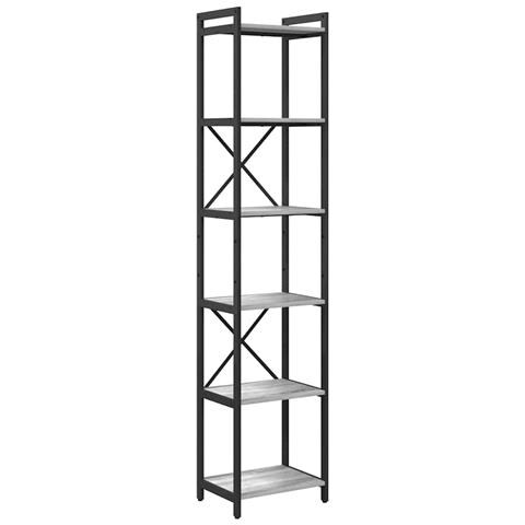 Libreria Grigio sonoma 40 x 30 x 188 cm Legno multistrato - Foto 1