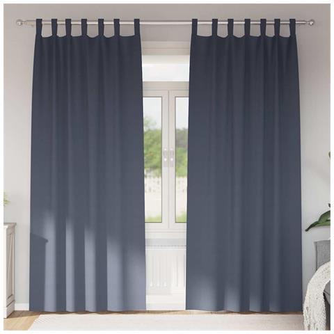 Tende con tende 2 pcs Antracite 225x140cm Poliestere - Foto 2