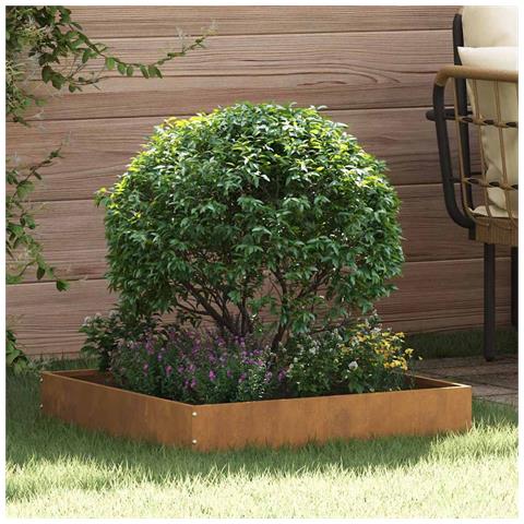 Bordura per Prato 6 pcs Ruggine 60 x 60 x 13 cm - Foto 2