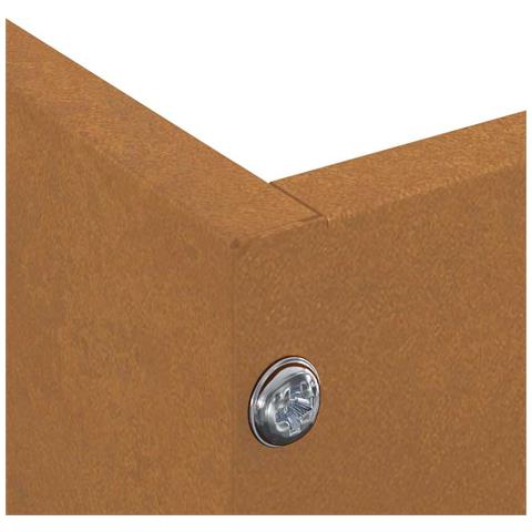 Bordura per Prato 6 pcs Ruggine 60 x 60 x 13 cm - Foto 9