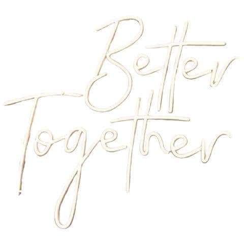 Insegna Al Neon Led ""better Together"" - Luce Decorativa Usb Per Feste E Decorazioni Domestiche - Foto 1