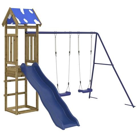 Set da Gioco da Esterno in Legno di Pino Impregnato - Foto 1