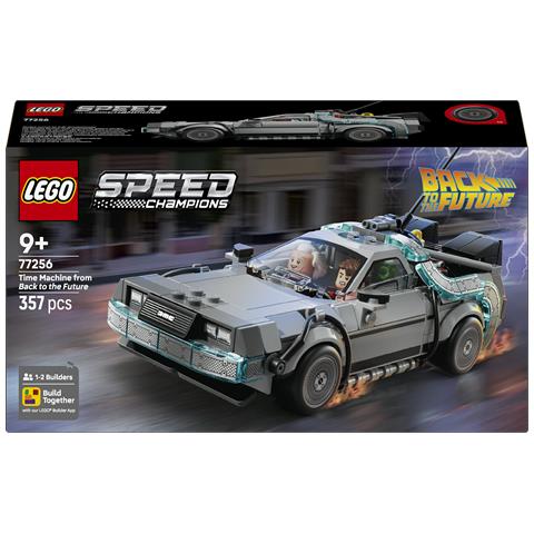 Speed Champions 77256 Macchina del Tempo di Ritorno al Futuro Giocattolo con 2 Minifigure, Regalo per Bambini e Bambine 9+ - Foto 1