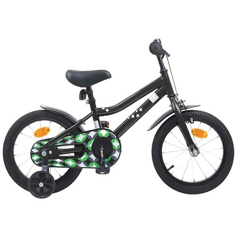Bicicletta per Bambini 16 Pollici per bambini di 4-6 anni Nero - Foto 1