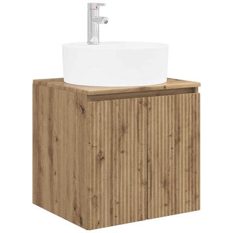 Mobile Lavabo da Parete Rovere Artigianale 49,5 x 44,5 x 65 cm - Foto 1