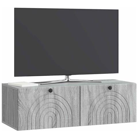 Mobile Porta TV da Muro Grigio Sonoma 99 x 41 x 30 cm - Foto 2