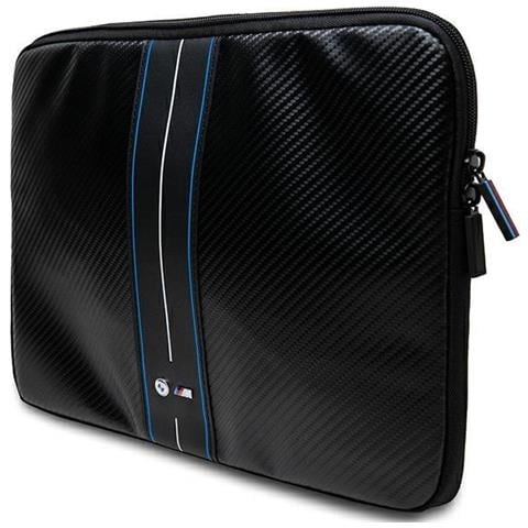 Custodia Bmw Carbon & Blue Stripe Per Laptop Da 14 Pollici - Nera - Foto 3