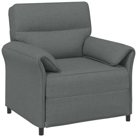 Set di divani 2 pz Grigio Scuro Tessuto - Foto 9