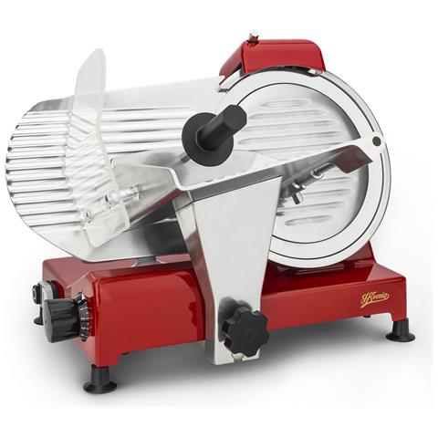 Affettatrice elettrica MSX254, gastronomia, professionale, precisa, taglio 0-12 mm, lama 25 cm, affilatoio integrato, 282 giri /min, Rosso - Foto 2