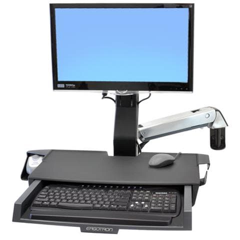 StyleView Sit-Stand Combo Arm with Worksurface - Montaggio a - Foto 1