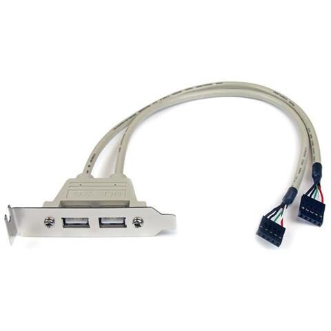 Adattatore piastra slot basso profilo 2 porte USB A femmina - Foto 1