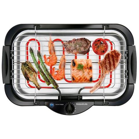 Maxim's Plus Barbecue-Grill Elettrico, 2000 W, Plastic, Multicolore - Foto 1