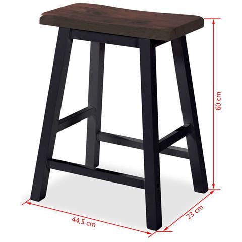 Set Da Bar 3 Pz In Mdf Nero - Foto 2