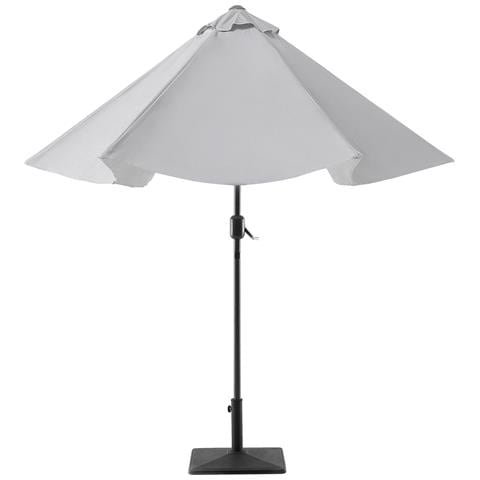 Ombrellone Da Giardino Diametro 270cm Grigio Chiaro Varese - Foto 17