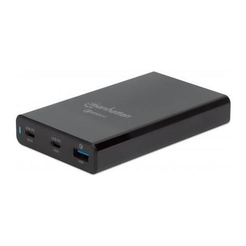 Alimentatore Quick Charge 3.0 3a 2xusb-c 1xusb-a 65w Nero - Foto 6