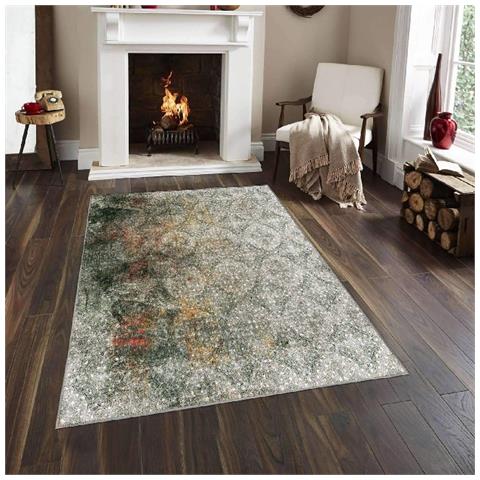 Tappeto Stampato Modern Choice 2 - Aubusson - Arredo - Antiscivolo - Da Soggiorno, Salotto, Camera - Multicolore In Poliestere, Cotone, 80 X 150 Cm - Foto 3
