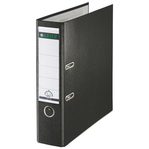 180 Plastic Lever Arch File, 8,1 cm, 32 cm, 487g, Nero - Foto 1