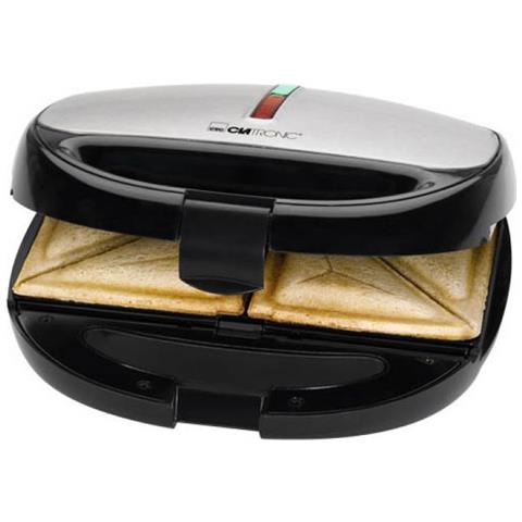 Piastra per Waffle Grill Potenza 800 Watt Colore Nero / Acciaio inossidabile - Foto 1