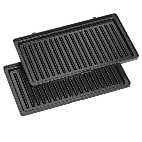 Piastra per Waffle Grill Potenza 800 Watt Colore Nero / Acciaio inossidabile - Foto 2