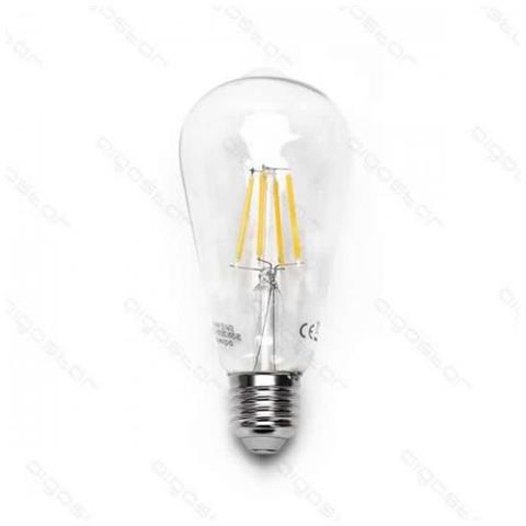 Lampadina Led E27 A Filamento Vintage 8w Luce Calda 5 Pezzi - Foto 1