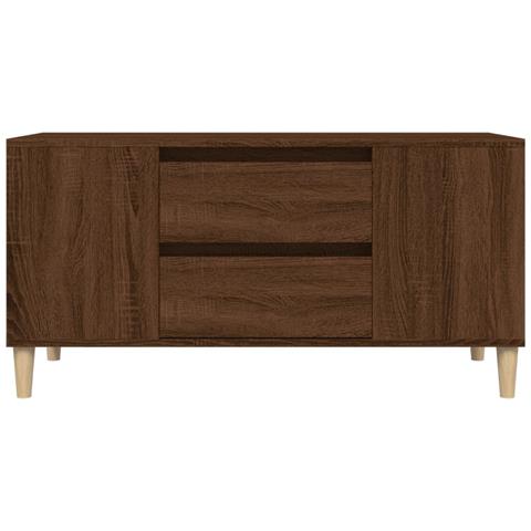 Mobile Porta Tv Rovere Marrone 102x44,5x50 Cm Legno Multistrato - Foto 10
