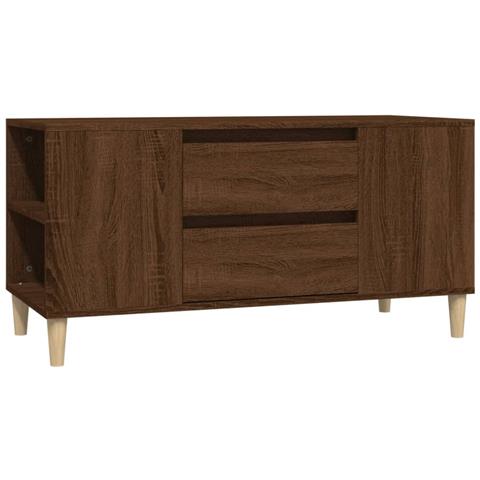 Mobile Porta Tv Rovere Marrone 102x44,5x50 Cm Legno Multistrato - Foto 1