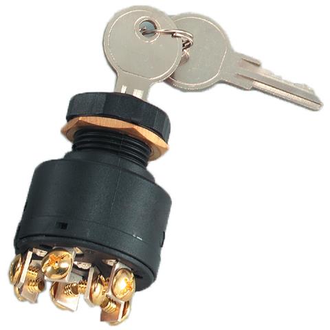 Chiave Avviamento Universalein Polipropilene Per Motori Fuoribordo. 12 V. 7 Terminali, 3 Posizionioff-on-start. (rif. Or. 87-88107/a5) - Foto 1