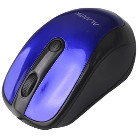 Mouse Cablato Usb Con Filo Blu Oplug And Play Windows Mac 1600dpi Universale - Foto 1